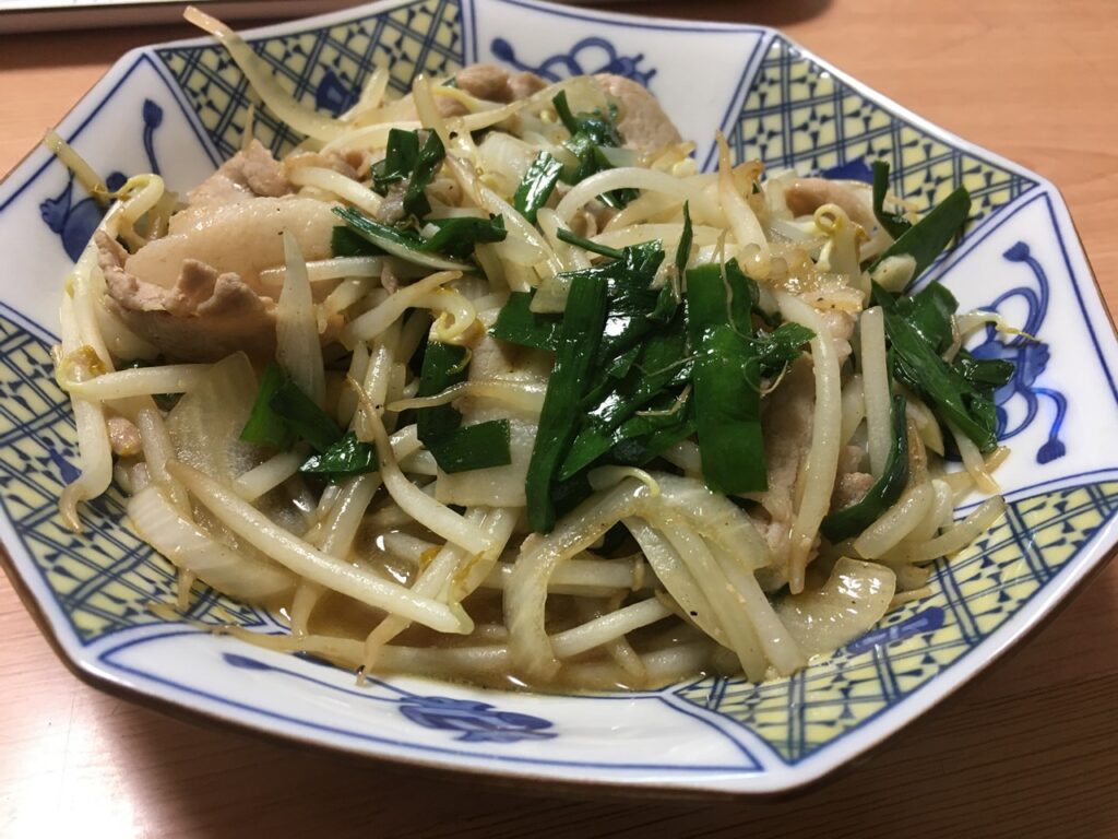 オイスターソースで野菜炒め