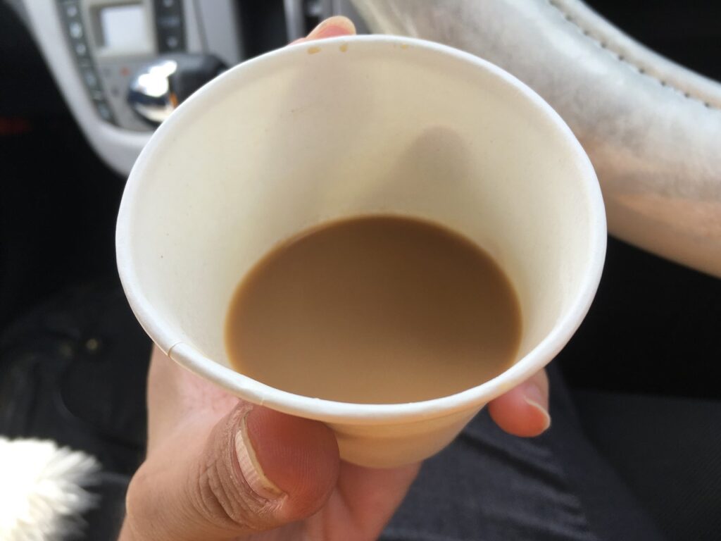 サービスのコーヒー