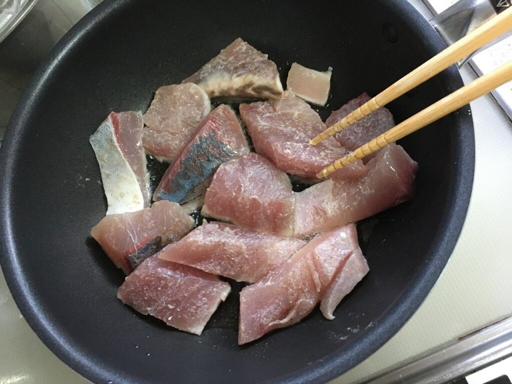 ハマチを焼く