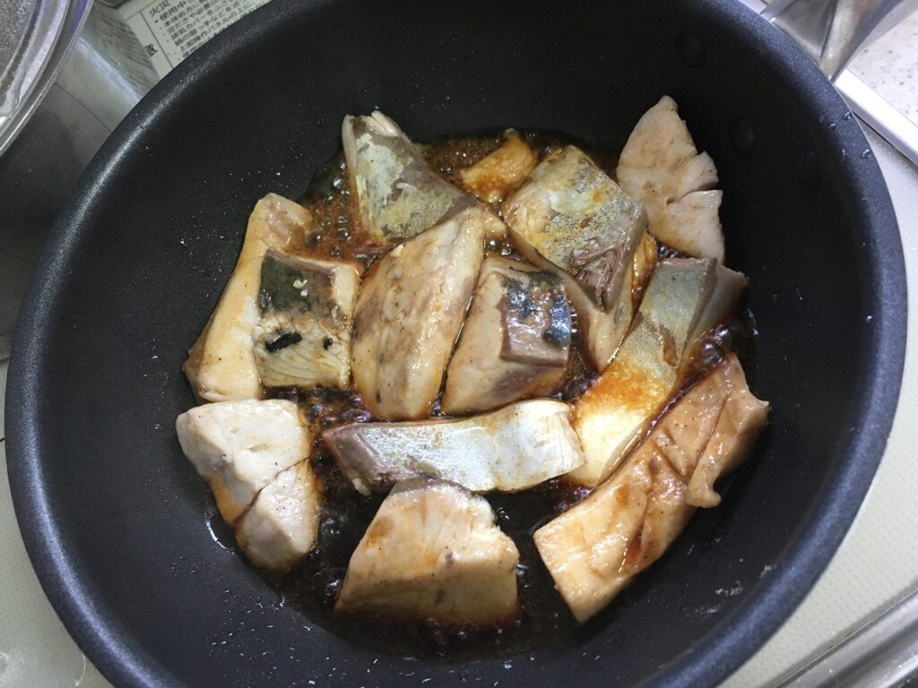 ハマチを焼く