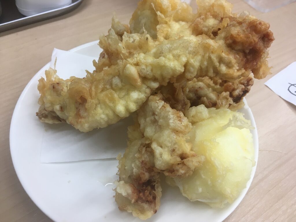 とり玉天ぶっかけうどん